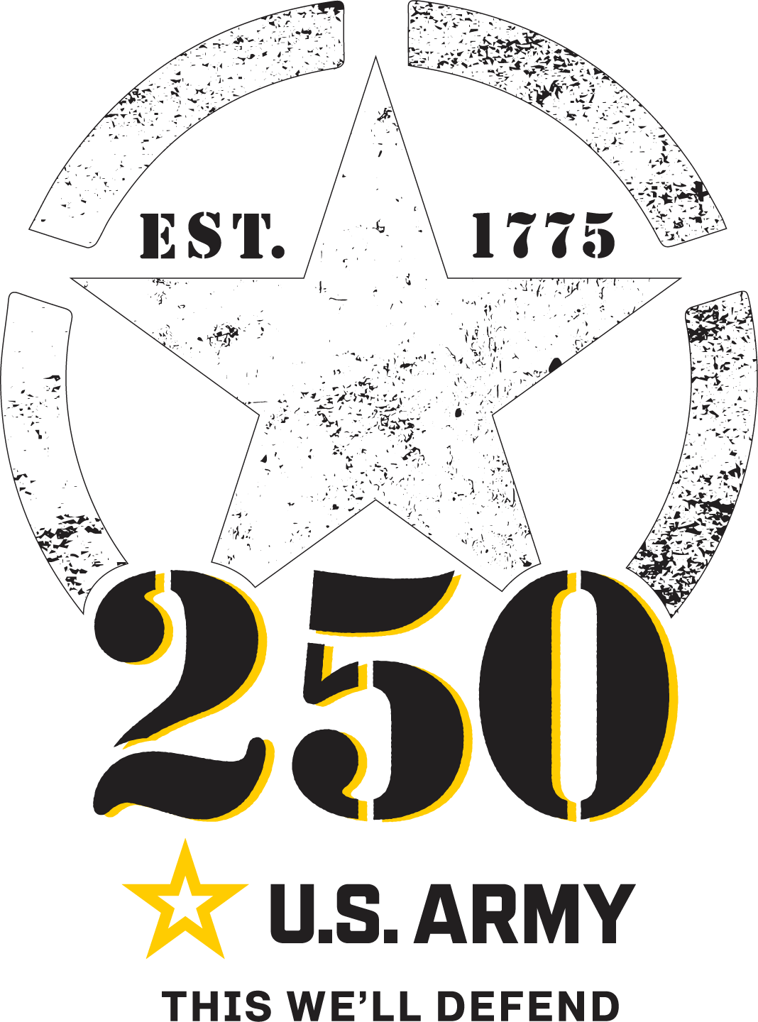 US Army OFFICIAL 25oth Anniversary logo