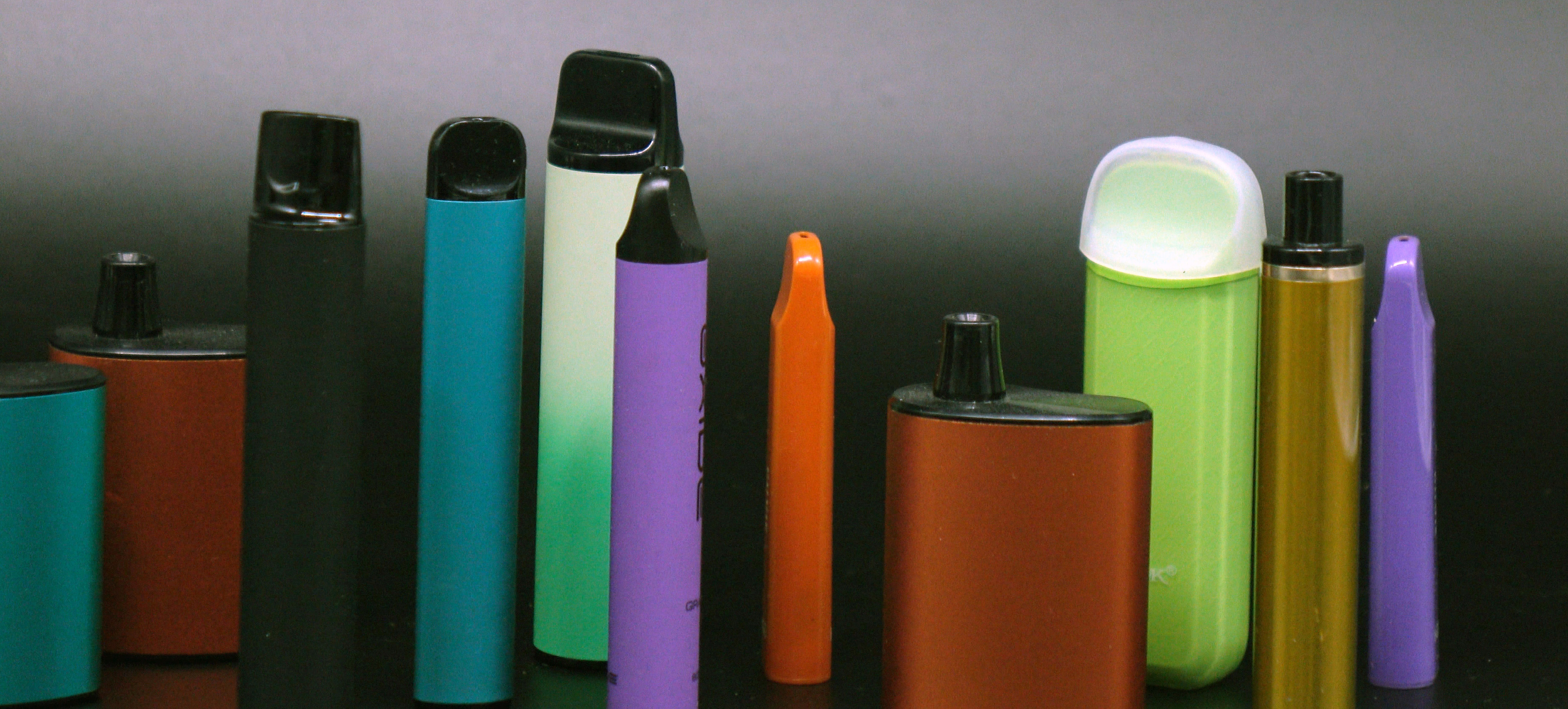 Examples of e-cigarette (vape) products