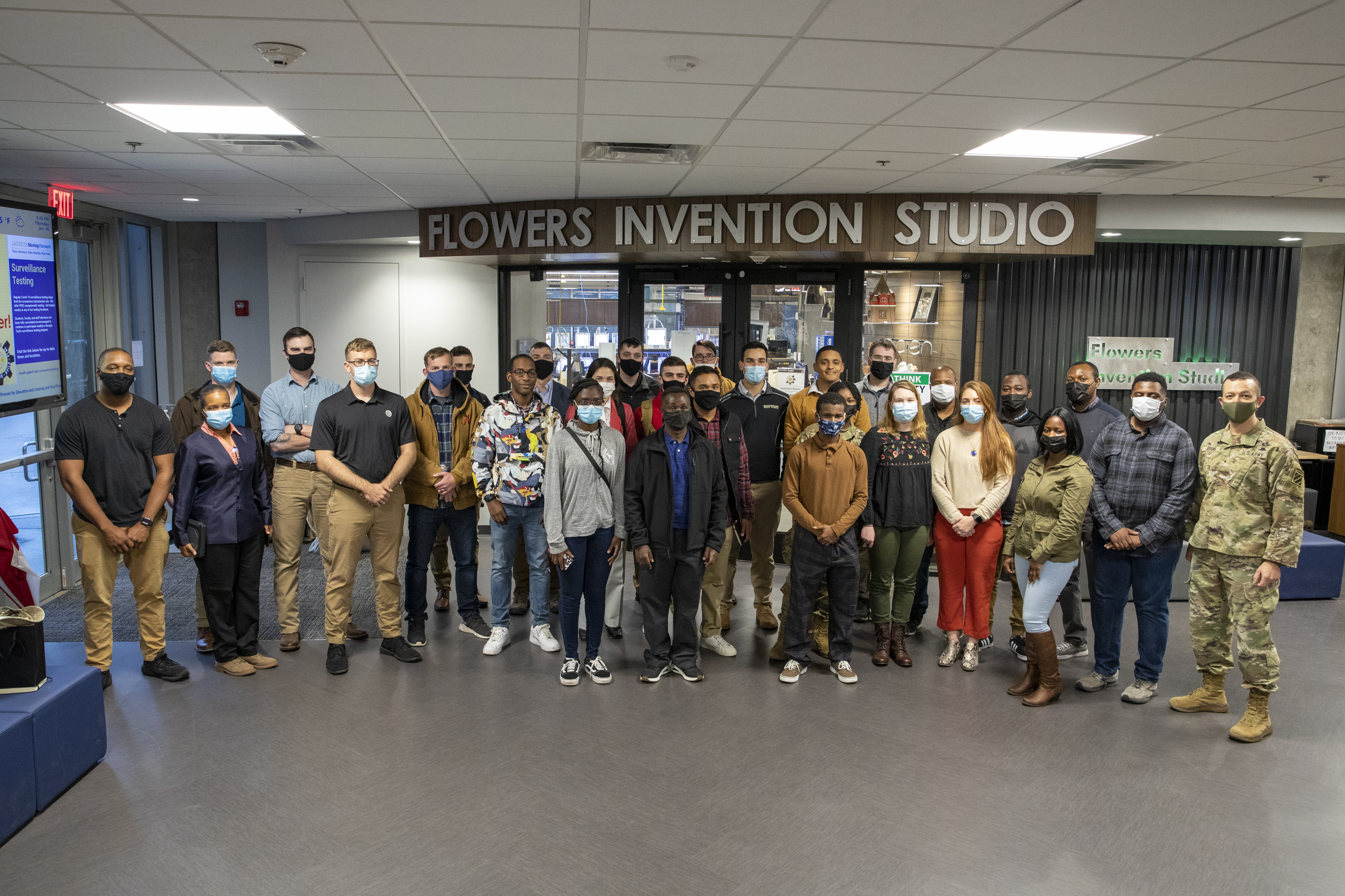 Group photo with the attendees of the Marne Innovation Workshop. (Photo Credit: Sean McNeil)