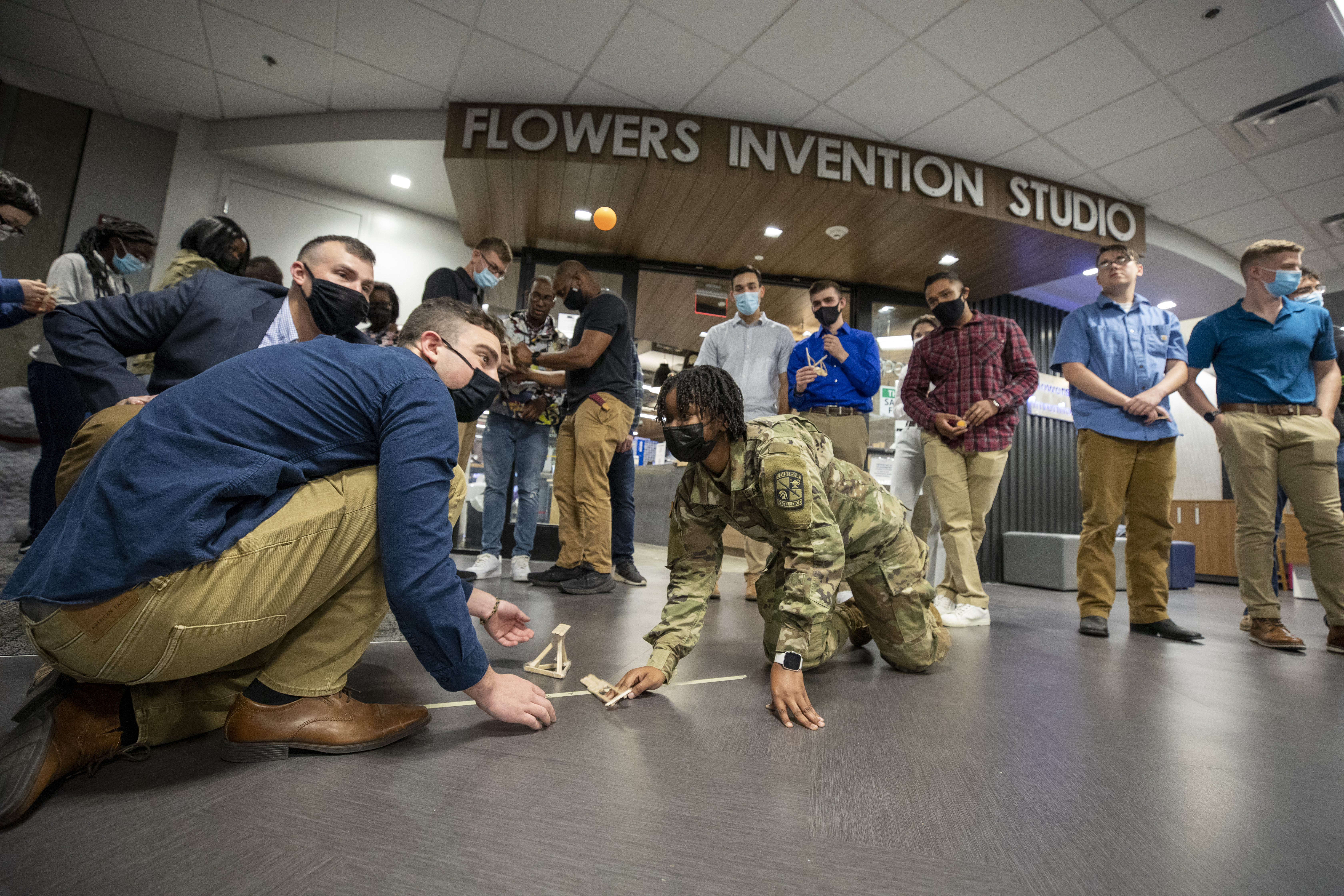 Teams at the Marne Innovation Workshop were able develop creative solutions and showcase them to their peers. (Phot Credit: Sean McNeil)