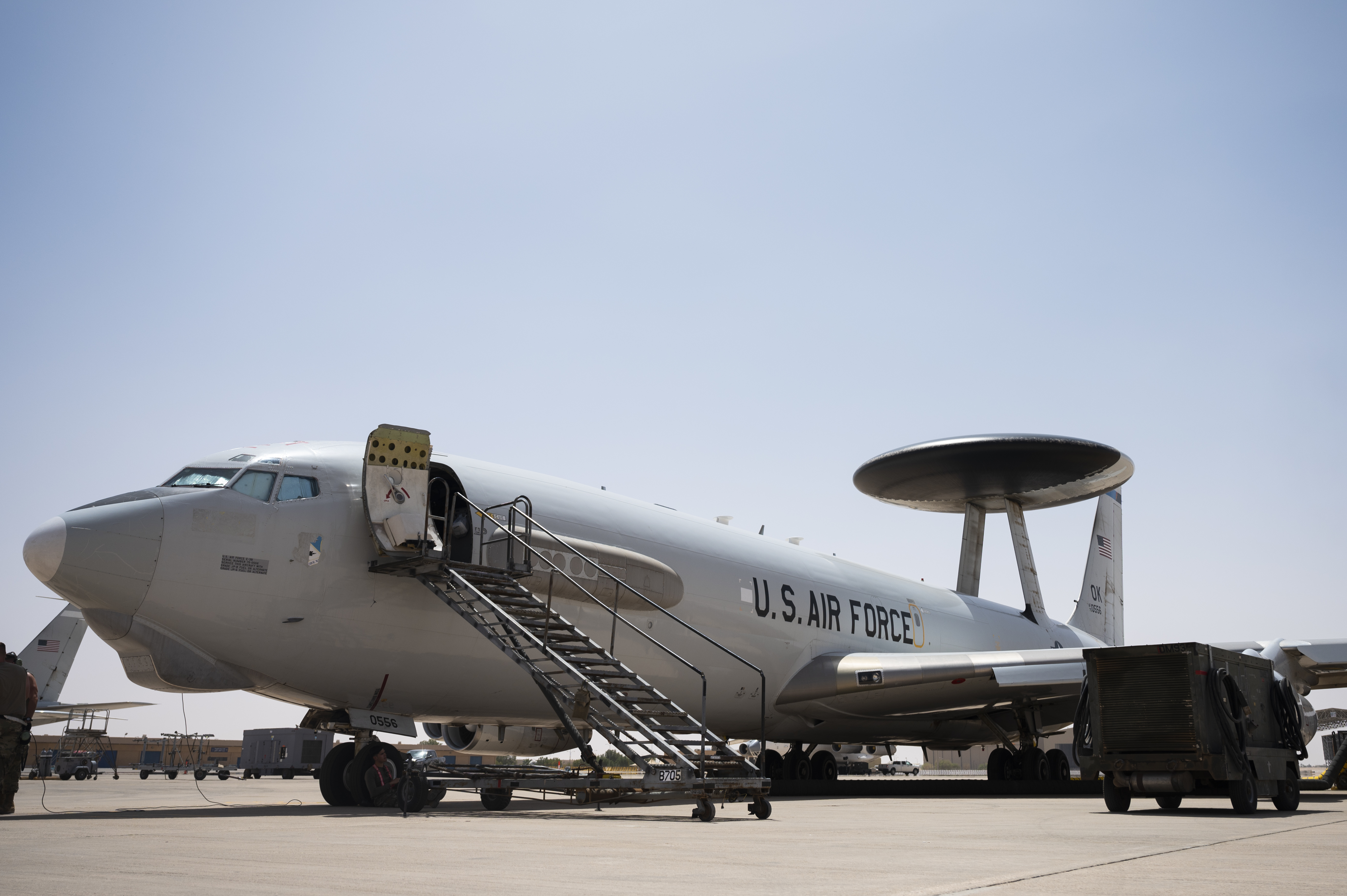 An E-3G Sentry aircraft. 