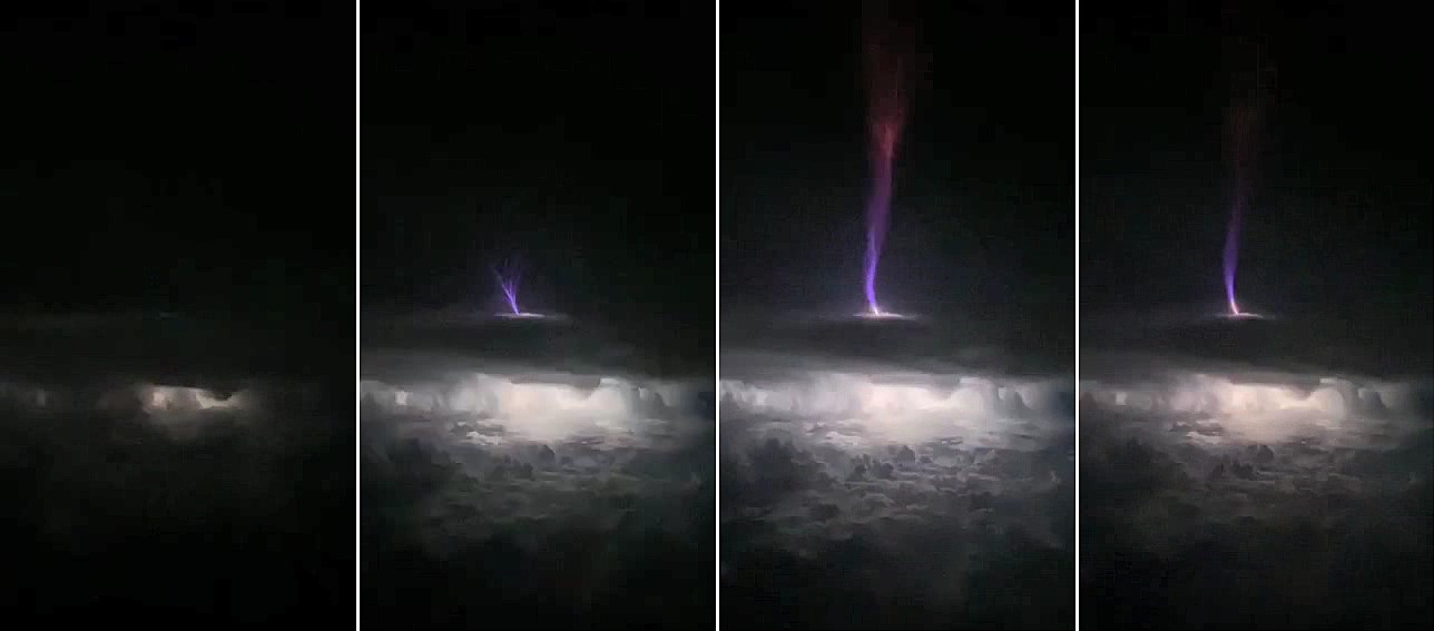 Image series shows a gigantic jet formed over Oklahoma
