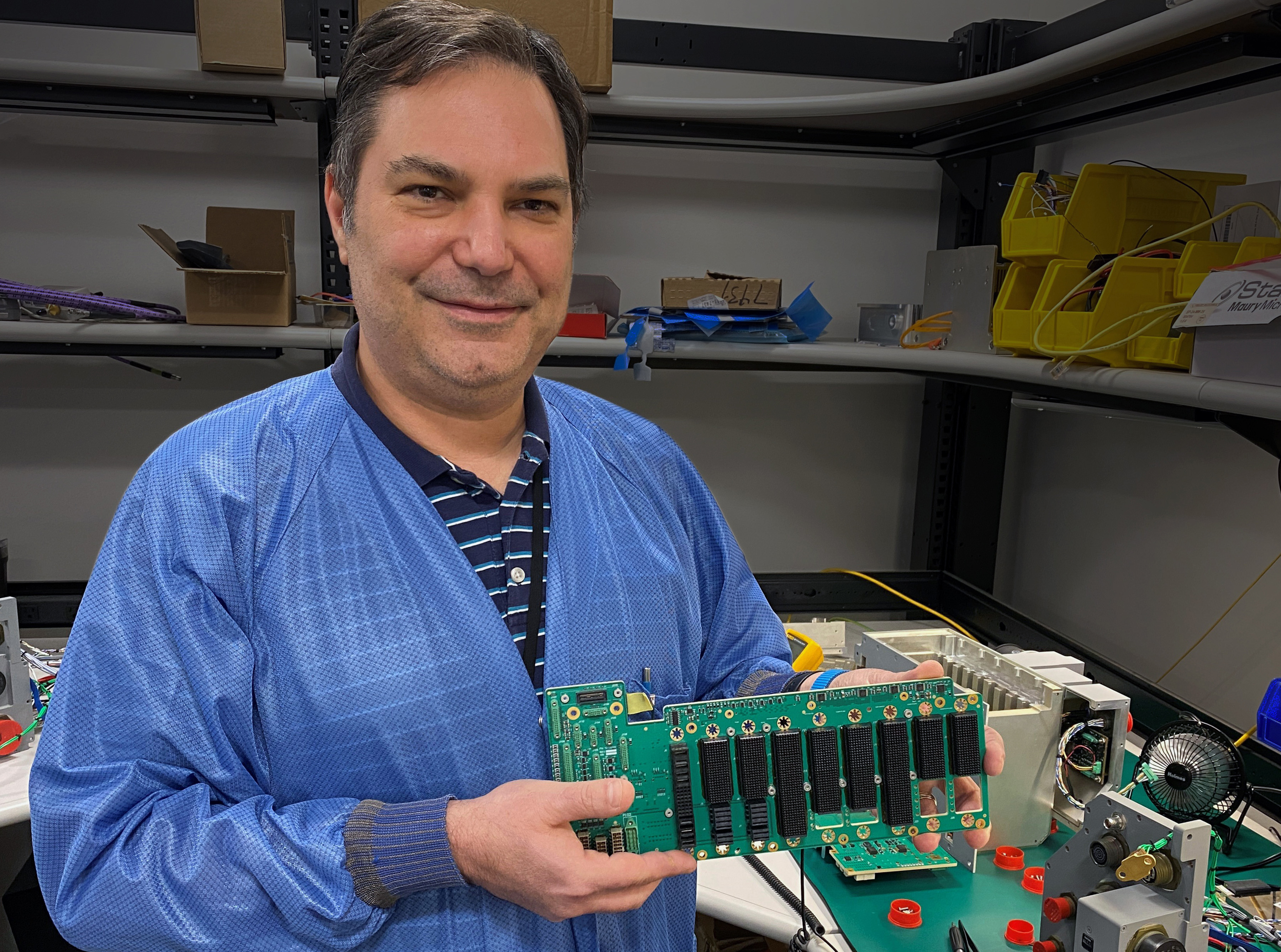 Researcher with upgraded backplane