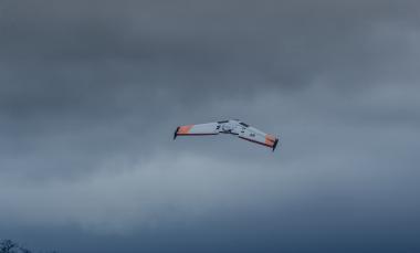 Zephyr aircraft in gray sky