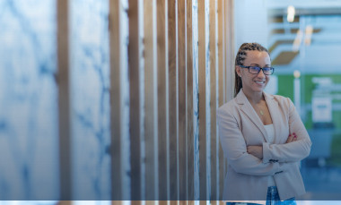 Danika Tynes, Ph.D., is a senior research associate at the Georgia Tech Research Institute (GTRI), whose work primarily focuses on advancing and strengthening global and local health systems. (Credit: Branden Camp)