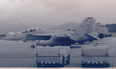 EA-18G Growlers on the ramp at Naval Air Station Whidbey Island