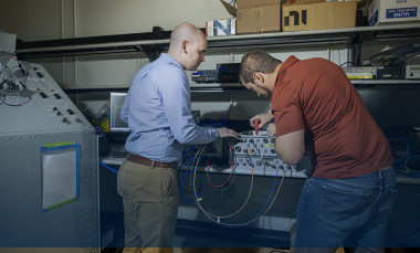GTRI researchers test equipment to be used on the E-3G aircraft