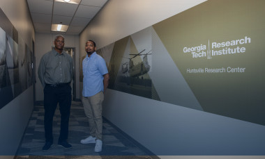 A photo of AAMU's Kenneth Sartor (left) and Malcolm Echols. 