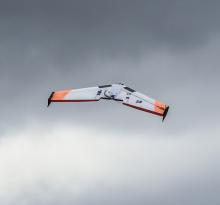 Zephyr aircraft in gray sky