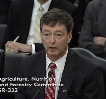 Gary McMurray testifying before the Senate Committee on Agricultural, Nutrition and Forestry 