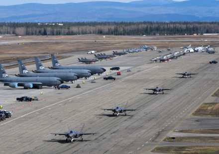 Planes that participated in the training exercise in Alaska