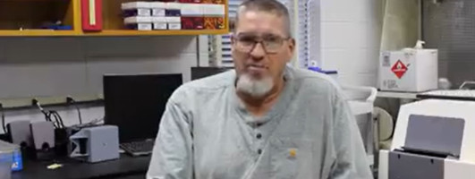 Brian Kiepper, Ph.D., in his office at the University of Georgia