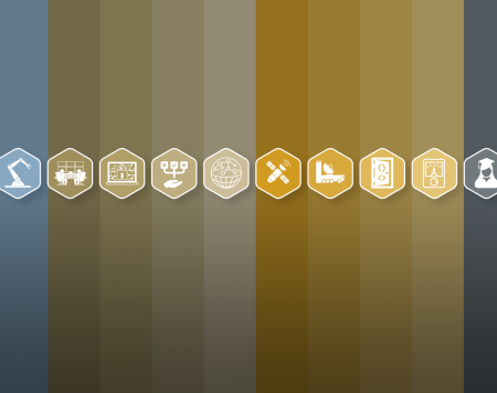 Row of icons representing the GTRI project portfolio