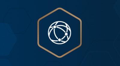 icon of a globe and antenna