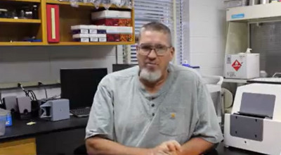 Brian Kiepper, Ph.D., in his office at the University of Georgia