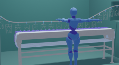 Conceptual image of "One-Handed Rehang Device"
